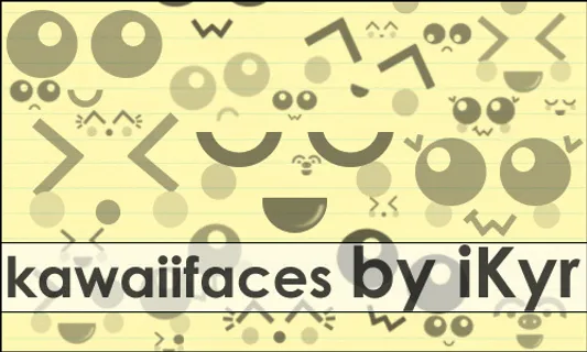 卡通表情笔刷可爱表情笔刷快乐表