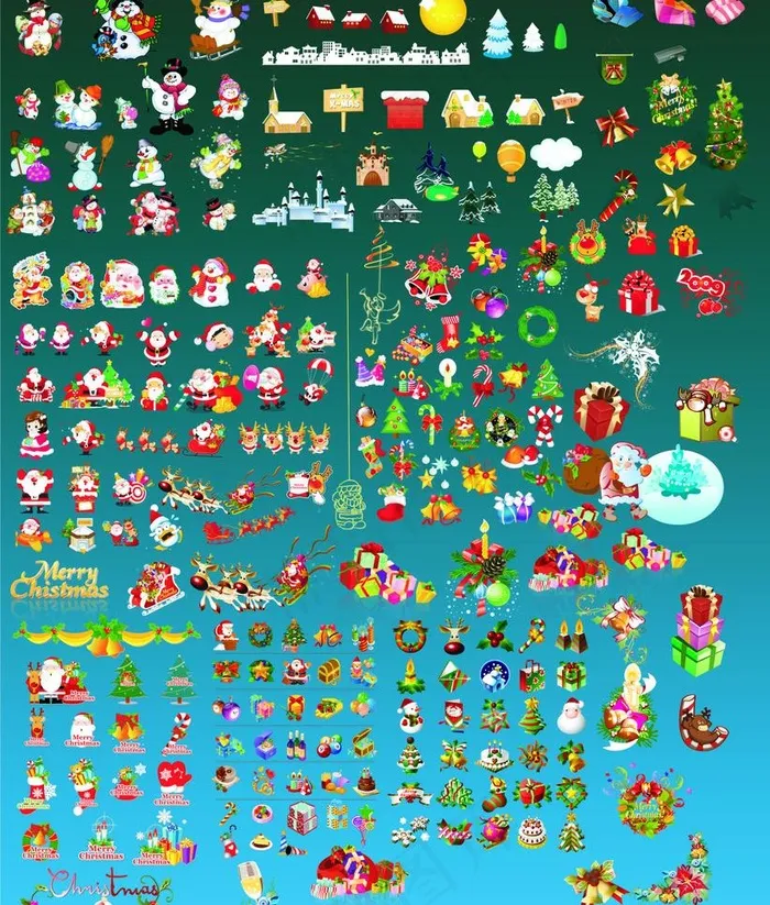 圣诞专题设计元素图片cdr矢量模版下载