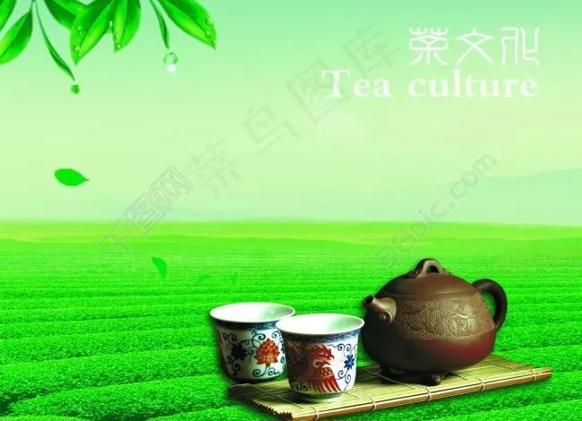 茶背景图片psd模版下载