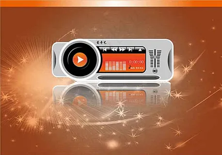 MP4电子产品设计矢量图片