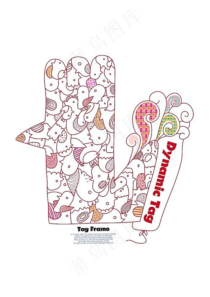 花卉植物背景素材ai矢量模版下载