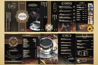 欧式时尚菜单设计图片