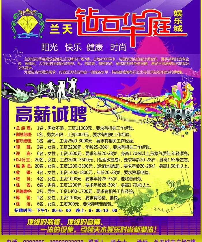 ktv招聘图片(2882X3661(DPI:300))psd模版下载