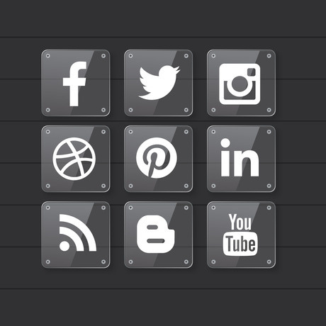 社交网站透明icon