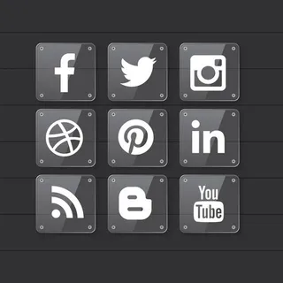 社交网站透明icon