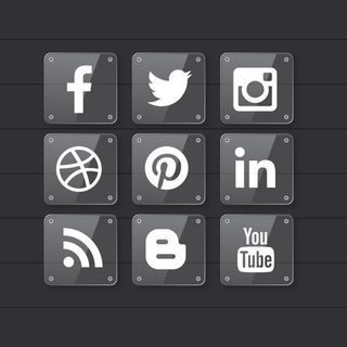 社交网站透明icon