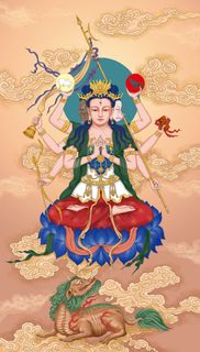 道教神像先天斗姥元君 斗姆天尊图片