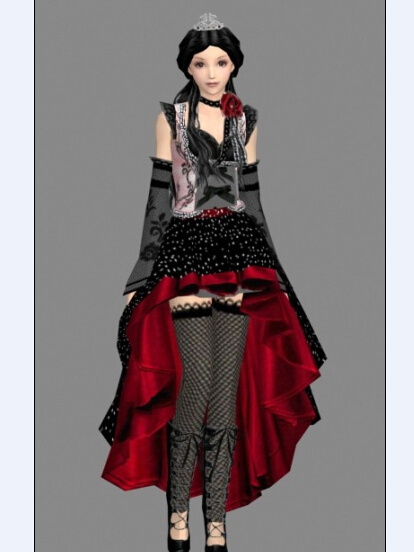 哥特式服装模型