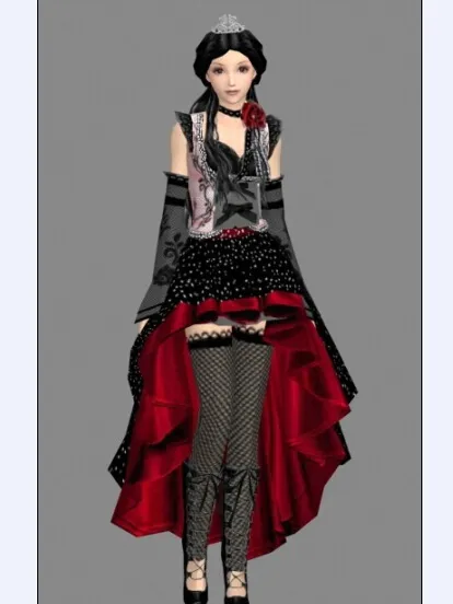 哥特式服装模型