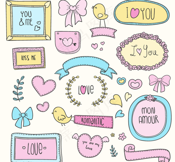 19款情人节元素矢量素材