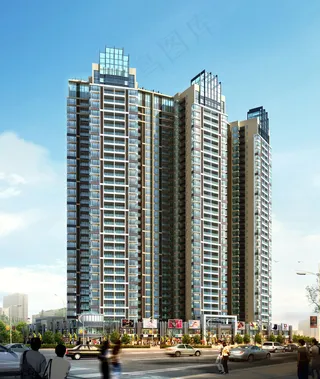 高层洋房效果图图片