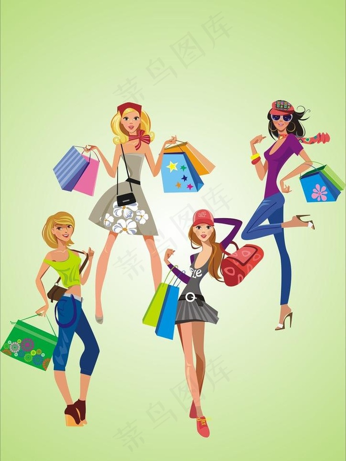 时尚矢量美女图片