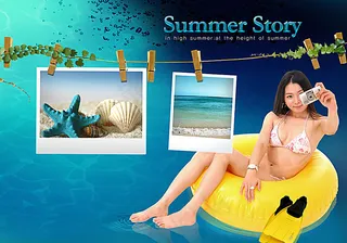 旅游度假展板背景