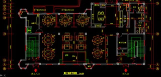 餐厅装修平面图