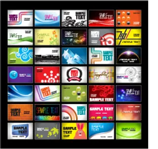 漂亮的卡片模板矢量素材品种