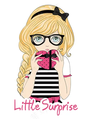 时尚卡通女性设计矢量素材