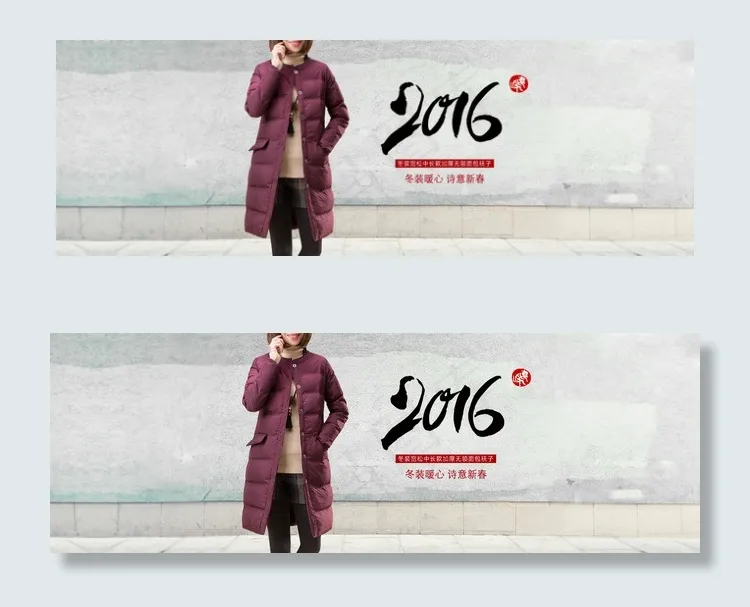 2016文艺新春款女装首页海报psd模版下载