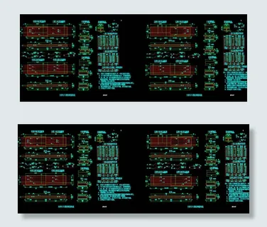 主桥行车道板钢筋构造cad图纸