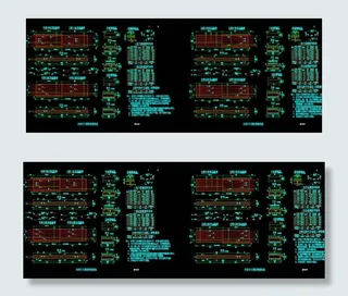主桥行车道板钢筋构造cad图纸