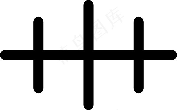 破坏深度危险的国际海图符号剪贴画