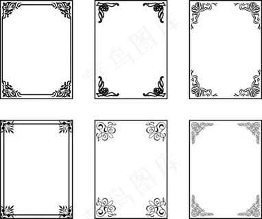多款古典欧式边框矢量素材