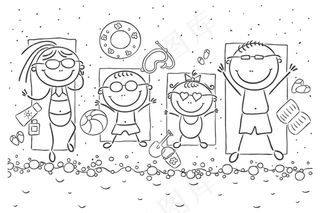 可爱的卡通儿童设计矢量素材