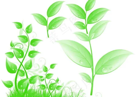 卡通梦幻小草笔刷图片