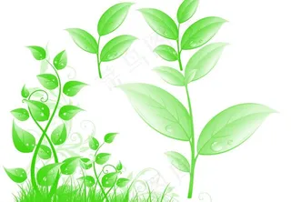 卡通梦幻小草笔刷图片