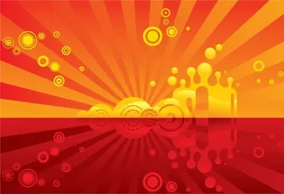 红色背景矢量图