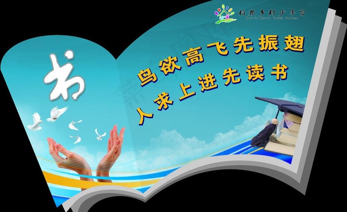 学校异形展板图片(5669X3780(DPI:120))psd模版下载