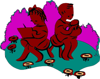 孩子们画着色剪贴画