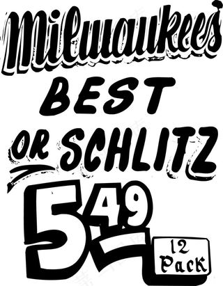 男装T恤图案字体设计