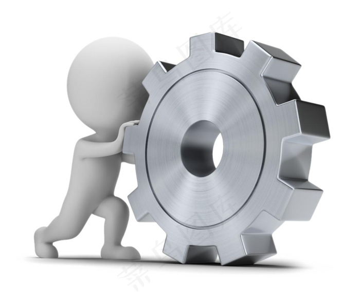 商务合作活动办公立体3D小人免扣p...