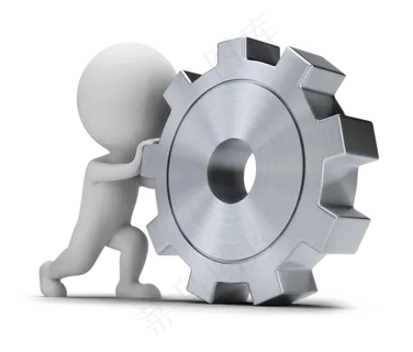 商务合作活动办公立体3D小人免扣p...