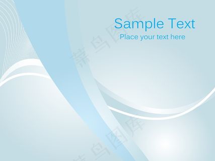 干净的蓝色背景矢量插图