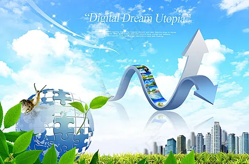 科技展板背景素材