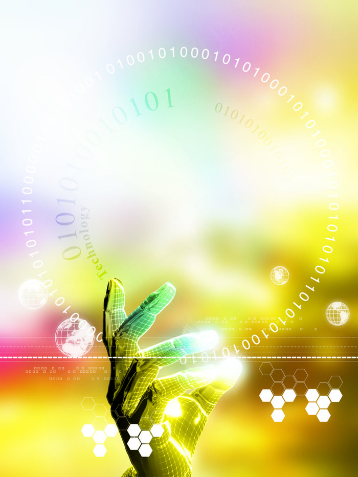 科幻之手psd模版下载