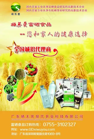 硒食品宣传海报图片