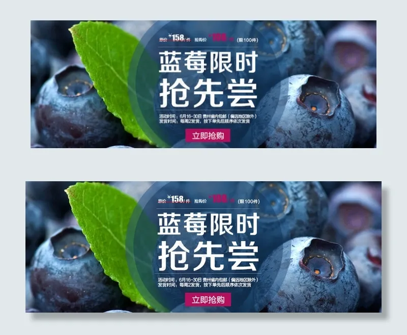 蓝莓psd模版下载