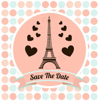 清新淡雅婚礼卡片设计背景素材图片