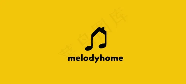 音乐logo图片ai矢量模版下载