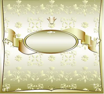 璀璨钻石欧式金色花纹背景矢量素材