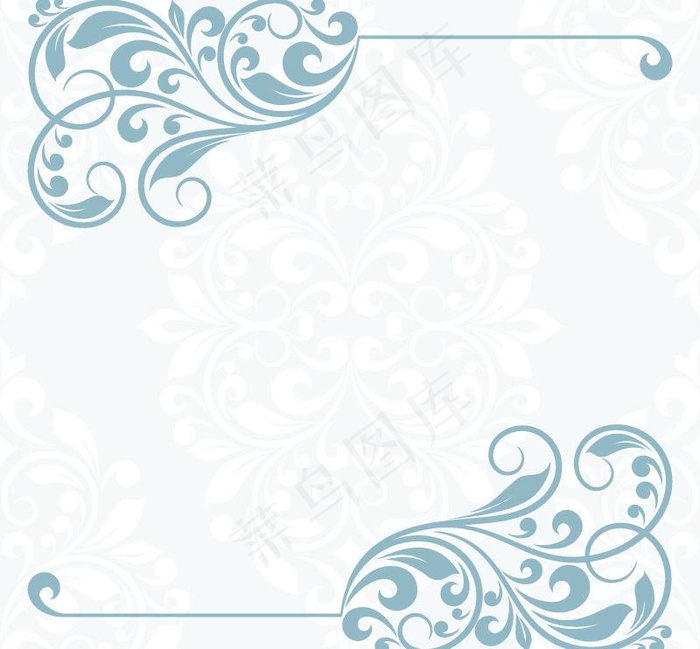 欧式花纹背景图片