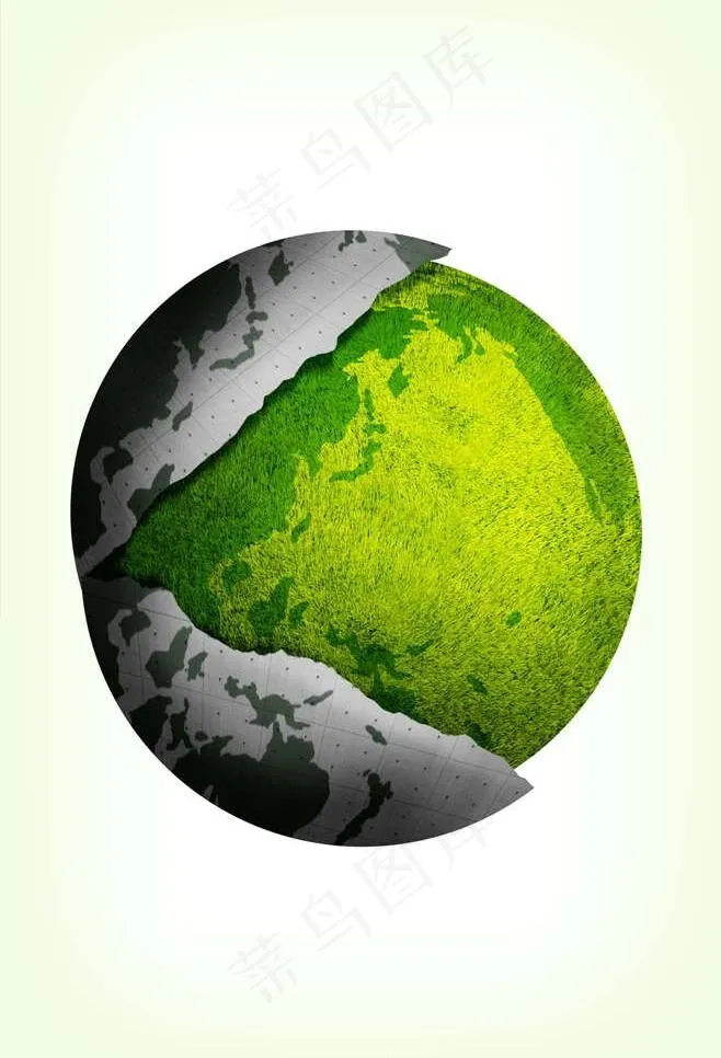 绿色星球图片(3375X5250(DPI:300))psd模版下载