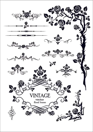 cdr素材花纹边框素材免费下载