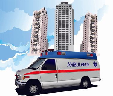 120辆救护车02——矢量素材紧急...