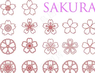 各种唯美樱花元素素材图片