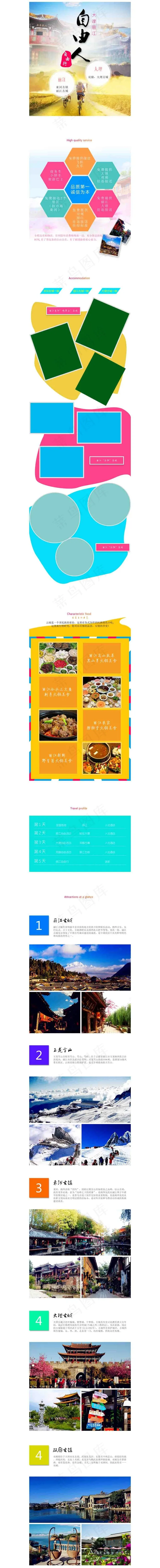 淘宝天猫旅行旅游详情页(790X12138(DPI:72))psd模版下载