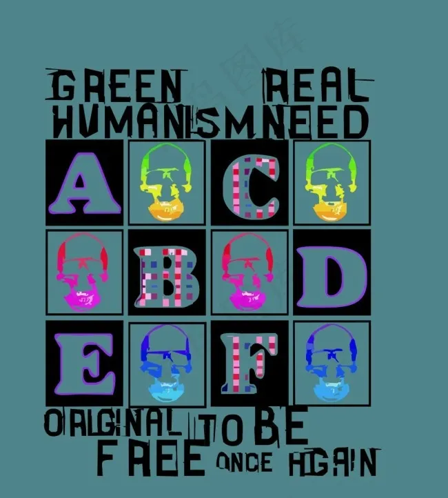 字母cdr矢量模版下载