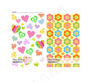 可爱背景系列矢量6